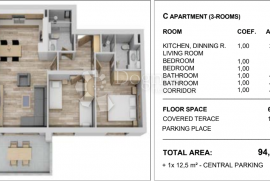 HVAR NOVOGRADNJA Z2 - F/S6, Sućuraj, Appartment