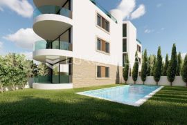 Zadar okolica, luksuzan dvosoban stan s vrtom i bazenom, Sukošan, Apartamento