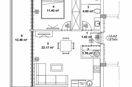 Žminj, jednosobni stan u modernoj novogradnji, Žminj, Appartment