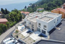 OPATIJA, LOVRAN - NOVO - Luksuzna kuća u nizu 100 m od plaže s bazenom i pogledom na more, Lovran, Kuća