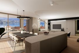 OPATIJA, CENTAR – veći stan u luksuznoj novogradnji s pogledom i garažom, samo 200m od Lungomare, Opatija, Flat