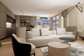 OPATIJA, CENTAR – veći stan u luksuznoj novogradnji s pogledom i garažom, samo 200m od Lungomare, Opatija, Appartement