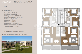 ISTRA, LABIN - Penthouse s pogledom na more, Labin, Apartamento