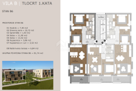 ISTRA, LABIN - Stan u urbanoj vili s pogledom na more, Labin, Appartamento