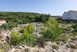 NOVIGRAD, ZADAR - Građevinski teren sa iskopima i pogledom na more, Novigrad, أرض