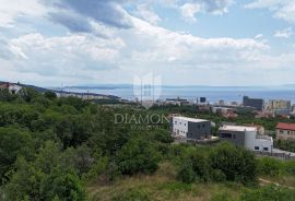 Rijeka, Trsat, građevinsko zemljište sa ishodovanom građevinskom dozvolom, pogled na more, Rijeka, Land