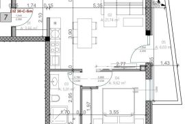 Istra, Pula, Monvidal, stan 52,04m2, 1SS+DB, NOVO #prodaja, Pula, شقة