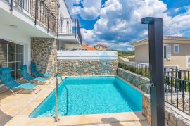 Otok Krk, Grad Krk, okolica, prekrasna ultra moderna villa sa bazenom, terasom i pogledom na more prodaja, Krk, House