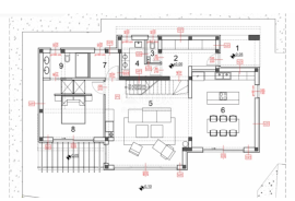 OPATIJA, LOVRAN, IKA - villa 230 m2 s panoramskim pogledom na more i bazenom + uređena okućnica 930 m2!!! PRILIKA!!!, Lovran, Ev