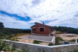 ISTRA,LABIN, KUĆA SA BAZENOM U IZGRADNJI, POGLED MORE, Labin, Casa