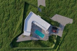 ISTRA, LABIN - Moderno dizajnirana prizemnica s bazenom na rubu naselja, Labin, Kuća