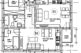 Trosobni stan na prvom katu, Novi Zagreb - Zapad, Apartamento