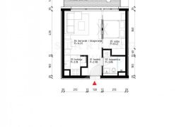 ZGRADA C, STAN C201, NOVOGRADNJA, PRODAJA, POREČ, 39,33 m2, 2S, Poreč, Kвартира