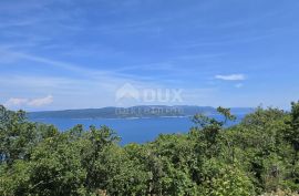 ISTRA, RABAC, OKOLICA - Građevinsko zemljište s prekrasnim pogledom na more, idealno za gradnju dvije vile, Labin, Land