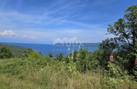 ISTRA, RABAC, OKOLICA - Građevinsko zemljište s prekrasnim pogledom na more, idealno za gradnju dvije vile, Labin, Arazi