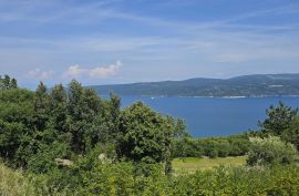 Građevinsko zemljište s pogledom na more, Načinovići, Istra, Kršan, Arazi