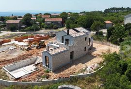 OTOK KRK, unutrašnjost otoka - Luksuzna kuća s bazenom u izgradnji, Vrbnik, Haus