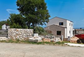 OTOK KRK, unutrašnjost otoka - Luksuzna kuća s bazenom u izgradnji, Vrbnik, House