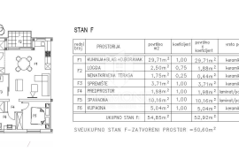 Žminj, novogradnja, jednosobni stan na prvom katu, Žminj, Διαμέρισμα