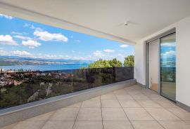 OPATIJA, CENTAR - odličan penthouse u novogradnji s pogledom na more, zajednički bazen, garaža, Opatija, شقة