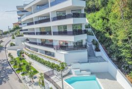 OPATIJA, CENTAR - odličan penthouse u novogradnji s pogledom na more, zajednički bazen, garaža, Opatija, شقة