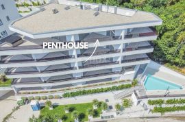 OPATIJA, CENTAR - odličan penthouse u novogradnji s pogledom na more, zajednički bazen, garaža, Opatija, شقة