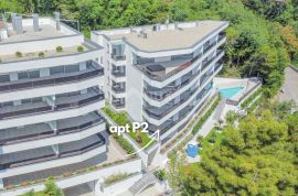 OPATIJA, CENTAR - prostrani stan u novogradnji s pogledom na more, zajednički bazen, garaža, Opatija, Appartement