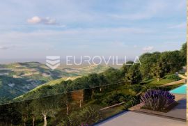 Istra, zemljište 5.800 m2 s panoramskim pogledom na Motovun i pravomoćnom građevinskom dozvolom, Motovun, Γη