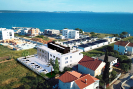 ZADAR, PRIVLAKA - Eskluzivan Penthouse s Prostranom Krovnom Terasom 120 Metara od Mora s Očaravajućim Pogledom na More! S9, Privlaka, Apartamento