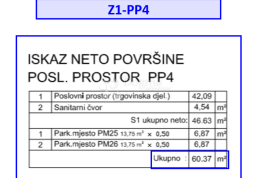 Z1/PP4 POSLOVNI PROSTOR UNUTAR NOVOG STAMBENOG KOMPLEKSA - ODLIČNO!, Pula, Commercial property
