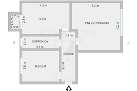 STAN, PRODAJA, ZAGREB, TREŠNJEVKA, 54 m2, 2-SOBAN, Trešnjevka - Sjever, Διαμέρισμα