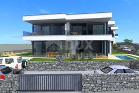 OTOK KRK, MALINSKA - moderna dvojna kuća sa bazenom, Malinska-Dubašnica, House