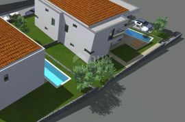 OTOK KRK, MALINSKA - moderna dvojna kuća sa bazenom, Malinska-Dubašnica, Σπίτι