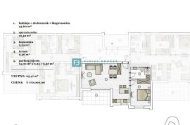 VODICE, novogradnja, moderan stan, 1. kat, pogled na more, Vodice, Appartamento