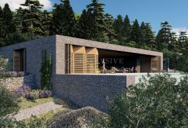 KORČULA GRAĐEVINSKO ZEMLJIŠTE S PROJEKTOM ZA VILU 34 000m2, POGLED NA MORE, Korčula, Land