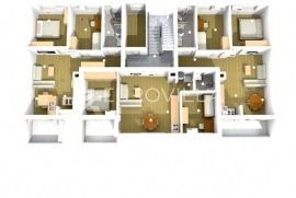 Pula, Monvidal - četverosobni stan na 1.katu novogradnje s garažom, NKP 60 m2 - top lokacija, Pula, Flat