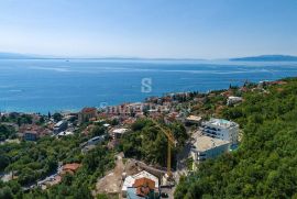 OPATIJA, luksuzan stan 2S+DB s pogledom na more u novogradnji s bazenom (P2), Opatija, Appartment