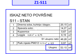 Z1/S11, NOVO IDEALNO ZA OBITELJI, Pula, Kвартира