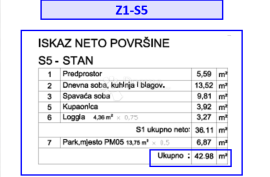 Z1/S5, NOVO IDEALNO ZA OBITELJI, Pula, Flat