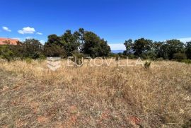 Istra, Peruški - 1071 m2 parcele, POGLED NA MORE, Marčana, Land