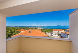 OTOK KRK, okolica Malinske - Dvoetažni apartman s panoramskim pogledom na more, Malinska-Dubašnica, Kвартира