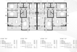 Istra, Štinjan, stan K3 dvije spavaće sobe s loggiom 56,66 m2, Pula - Okolica, Flat