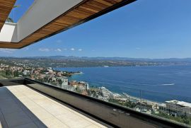 OPATIJA, penthouse s pogledom na more i krovnom terasom s bazenom (S3), Opatija, Daire