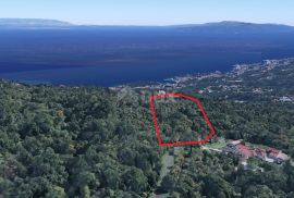 OPATIJA, VEPRINAC - građevinsko zemljište 3200m2 s pogledom na more za obiteljsku kuću/ villu/ apartmane/ kuću za iznajmljivanje - odmor s bazenom, Opatija - Okolica, Zemljište