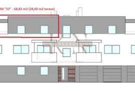 VELIKA GORICA -NOVOGRADNJA- STAN S3 ,3S,68.82m2+terasa 28m2+garaža+VPM, Velika Gorica, Appartment