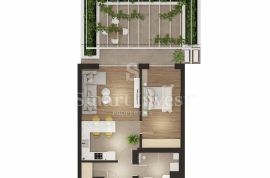 DONJI ZAMET, vrhunska novogradnja 1S+DB s vrtom i garažom (S4.0), Rijeka, Διαμέρισμα