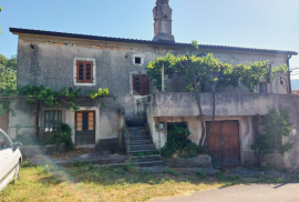 ISTRA, LABIN - Kamena kuća u fazi adaptacije s pogledom na more, Labin, Ev