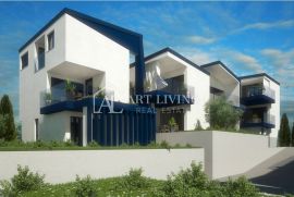 Istra, Umag, okolica - atraktivan stan u novogradnji 300 m od mora - pogled more, Umag, Appartment