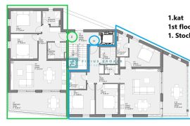 TRIBUNJ, novogradnja, prizemlje + vrt, 500 m do mora, lift, Tribunj, Wohnung