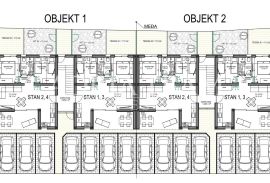 APARTMANI U STAMBENIM ZGRADAMA U IZGRADNJI, 70 m OD MORA - VIR, LAZ (JUŽNA STRANA), Vir, Apartamento